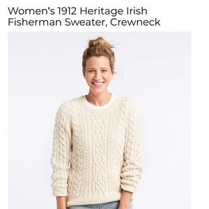 LL Bean Women’s Fisherman’s wool sweater